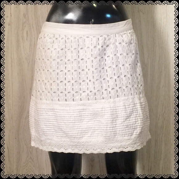 LUCKY BRAND White Skirt Size M-L - Picture 1 of 3